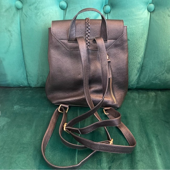 ❌SOLD❌Leather Backpack with Braided Tassel - Picture 2 of 8